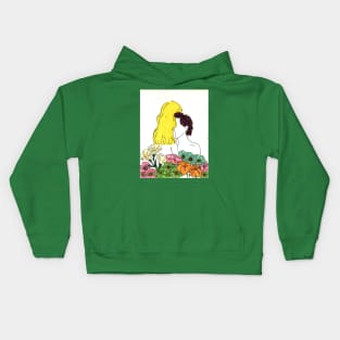 Embrace - Yellow and Brown Coloring Kids Hoodie